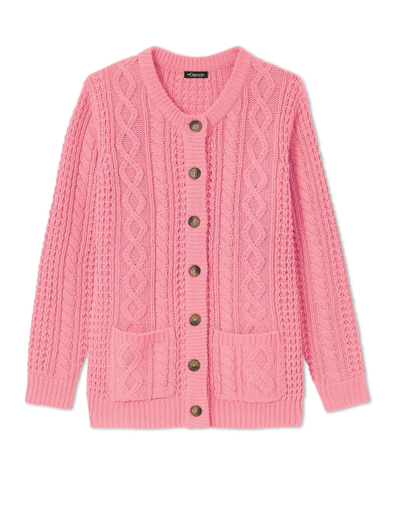 Cardigan torsadé col rond