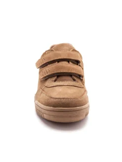 Chaussures cuir à scratch extra-larges
