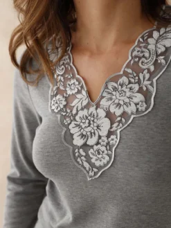 Chemise avec soie et laine