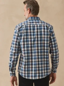 Chemise à carreaux manches longues