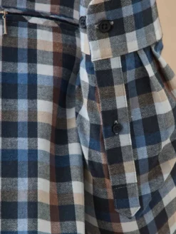 Chemise à carreaux manches longues