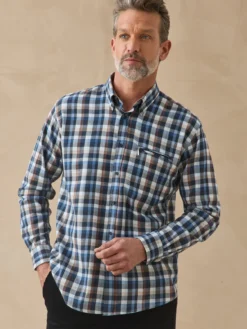 Chemise à carreaux manches longues