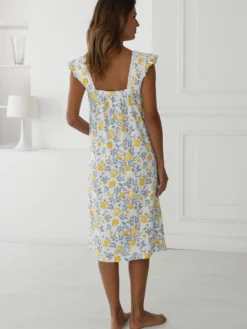 Chemise de nuit coton sans manches