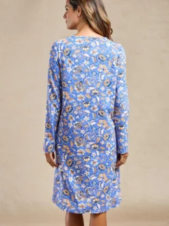 Chemise de nuit courte en coton