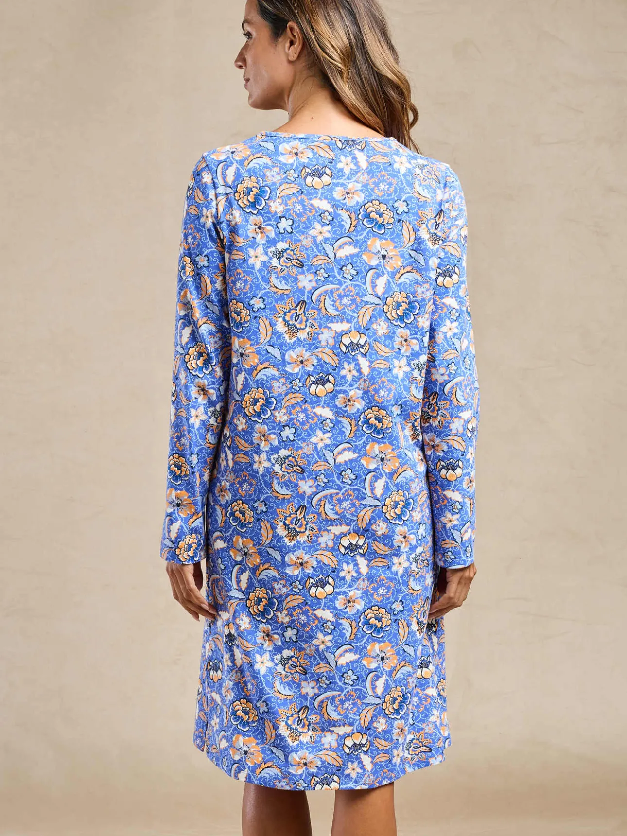Chemise de nuit courte en coton