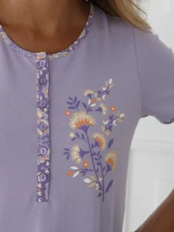 Chemise de nuit courte forme liquette