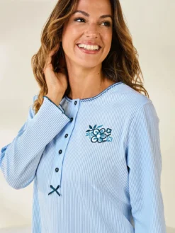 Chemise de nuit courte interlock