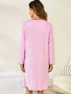 Chemise de nuit courte interlock