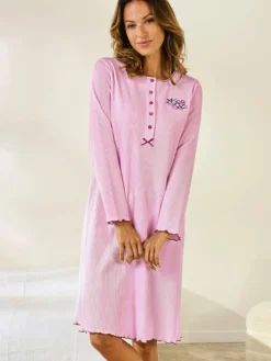 Chemise de nuit courte interlock