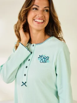 Chemise de nuit courte interlock