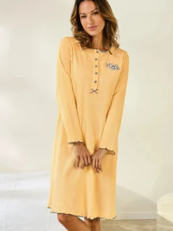 Chemise de nuit courte interlock