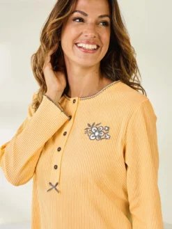 Chemise de nuit courte interlock