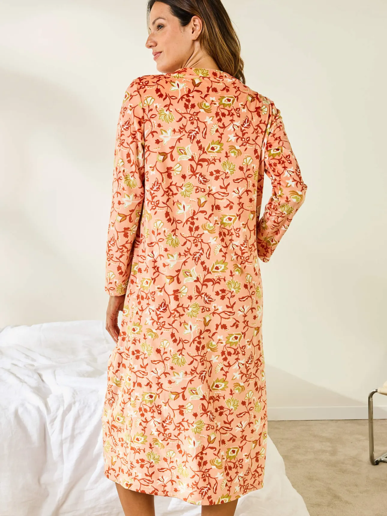 Chemise de nuit en maille micropolaire