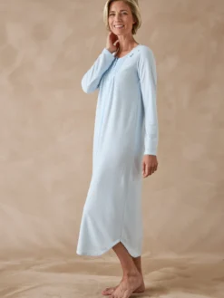Chemise de nuit en maille pointelle