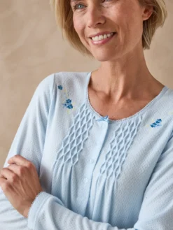 Chemise de nuit en maille pointelle