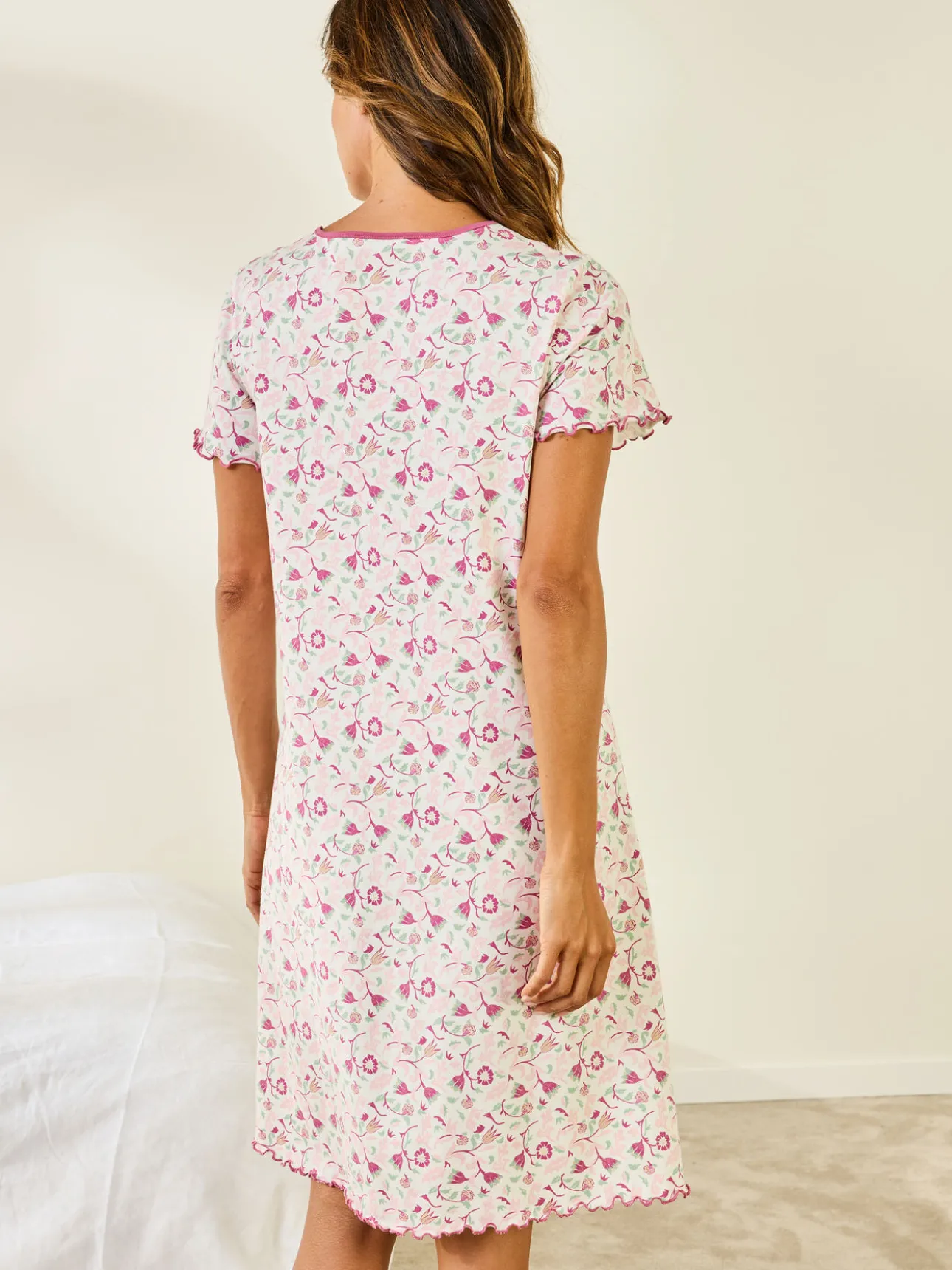 Chemise de nuit jersey pur coton
