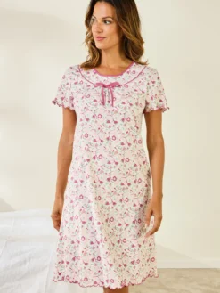 Chemise de nuit jersey pur coton