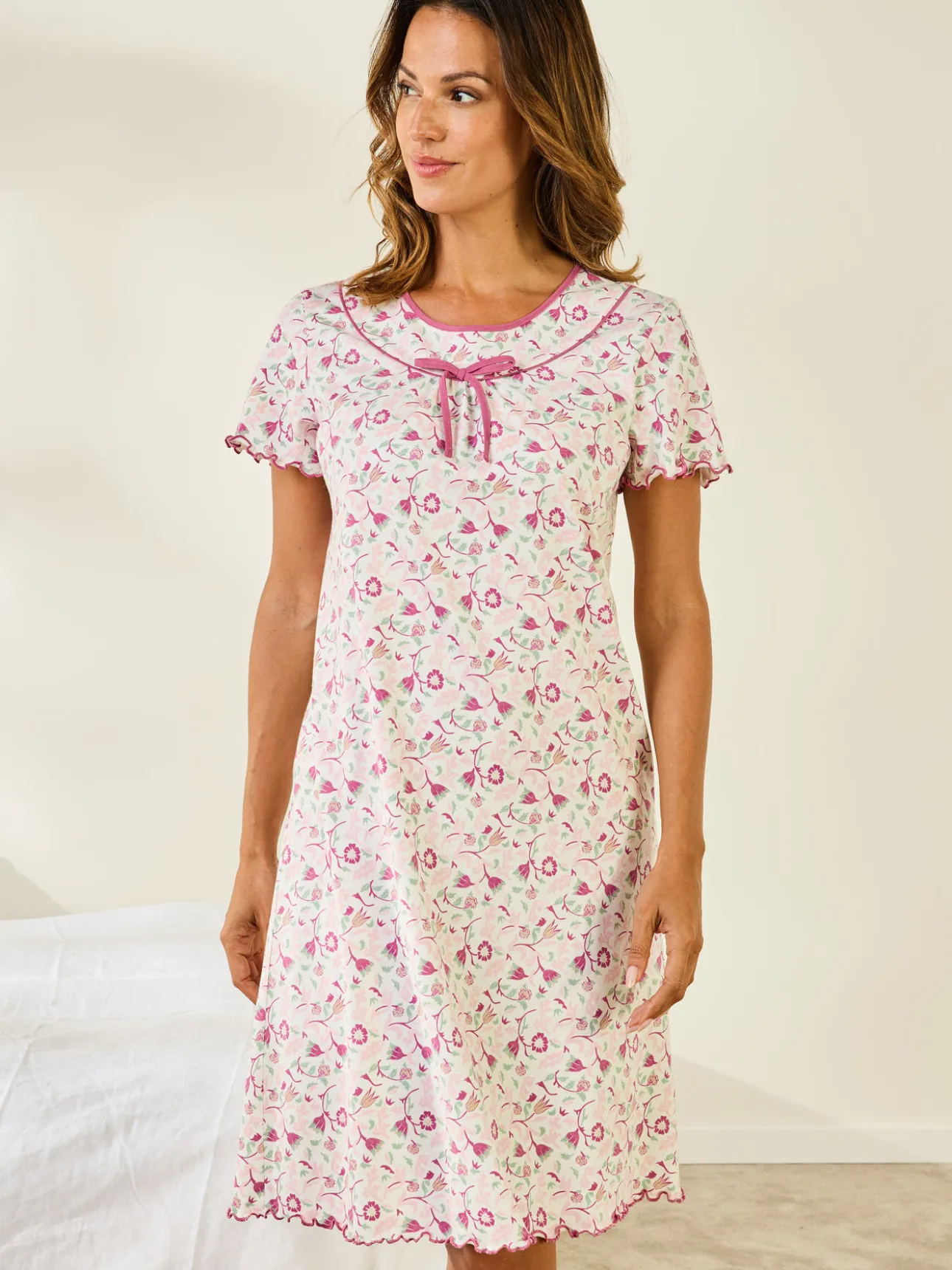 Chemise de nuit jersey pur coton