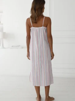 Chemise de nuit légère fines bretelles