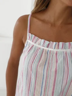 Chemise de nuit légère fines bretelles