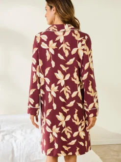 Chemise de nuit liquette manches longues