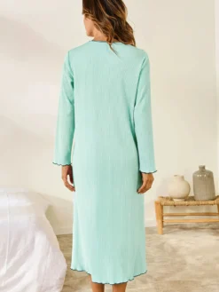 Chemise de nuit longue, interlock