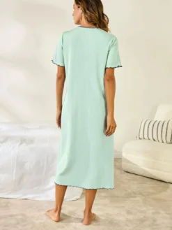 Chemise de nuit longue interlock