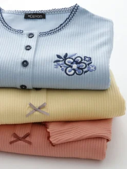 Chemise de nuit longue, interlock