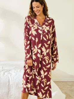 Chemise de nuit longue liquette