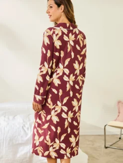 Chemise de nuit longue liquette