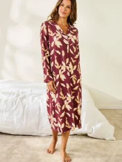 Chemise de nuit longue liquette