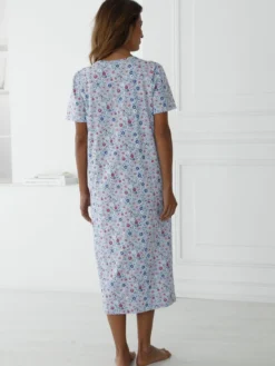 Chemise de nuit longue pur coton