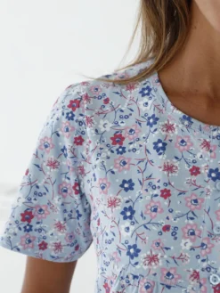 Chemise de nuit longue pur coton