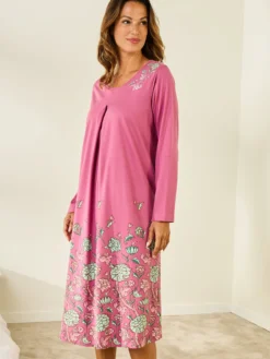 Chemise de nuit manches longues
