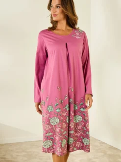 Chemise de nuit manches longues