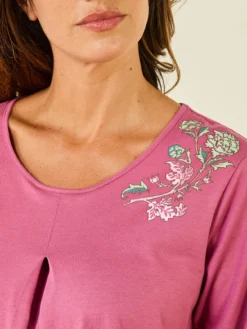 Chemise de nuit manches longues