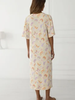 Chemise de nuit manches papillon