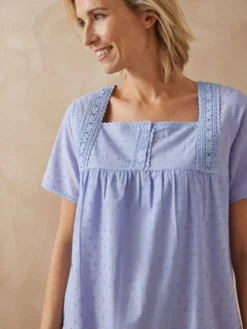 Chemise de nuit plumetis