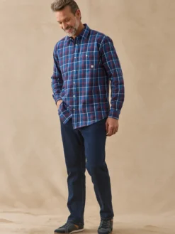 Chemise en flanelle grattée pur coton