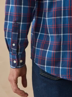 Chemise en flanelle grattée pur coton