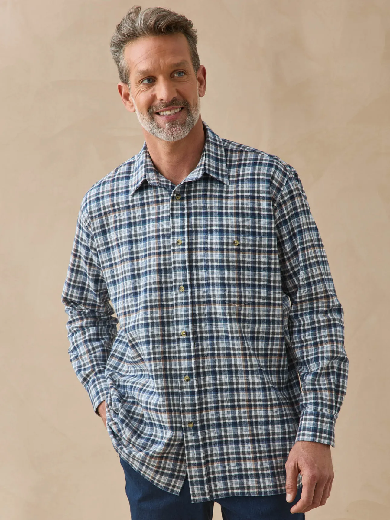 Chemise en flanelle pur coton