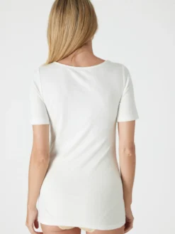 Chemise manches courtes avec laine