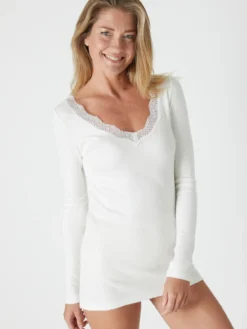 Chemise manches longues avec laine