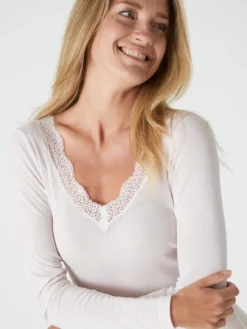 Chemise manches longues avec laine