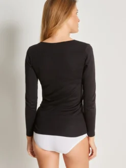 Chemise manches longues avec laine