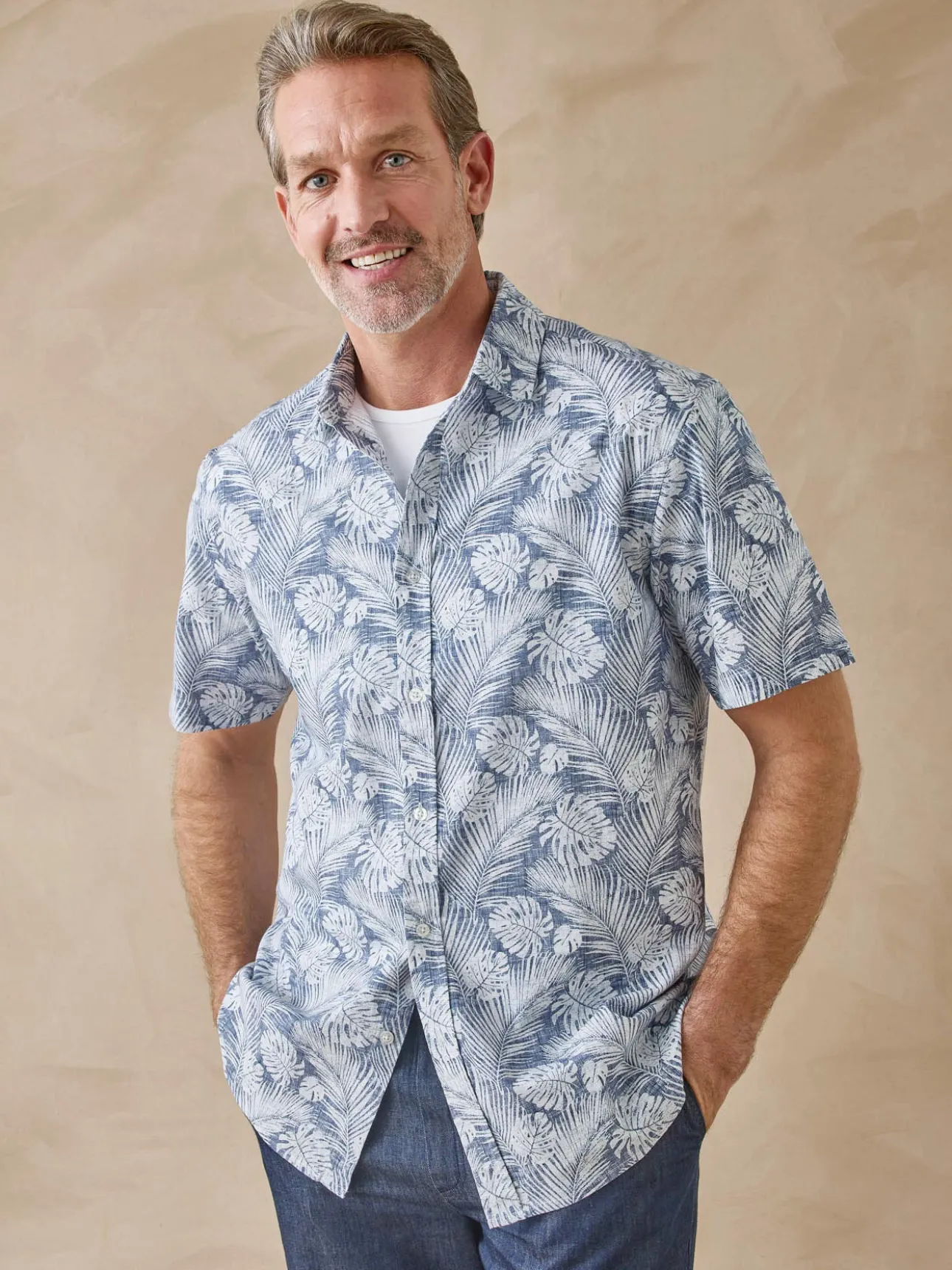 Chemise pur coton manches courtes