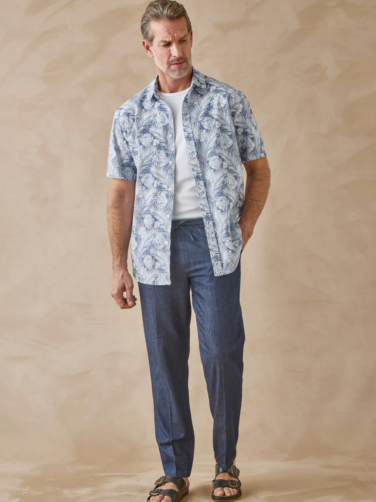 Chemise pur coton manches courtes