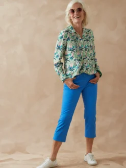 Chemisier effet plastron manches longues