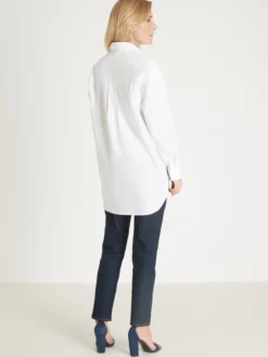 Chemisier long pur coton
