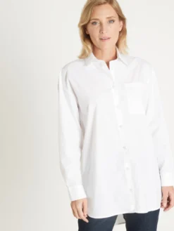 Chemisier long pur coton